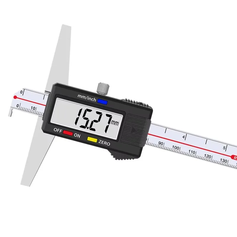 0.01mm High Accuracy Digital Caliper, Single Hook Depth Gauge Stainless Steel Vernier Caliper