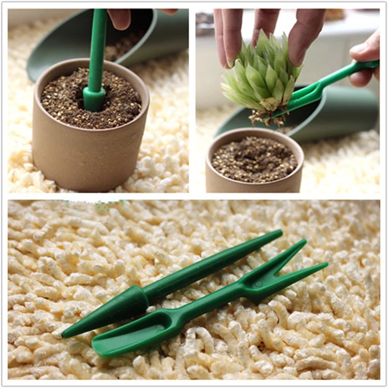 2pcs/set Lifter Dig Planting Tool with Sowing Punch Tools Planting Hole Punch Transplant Seedlings Device Garden Digging Tools