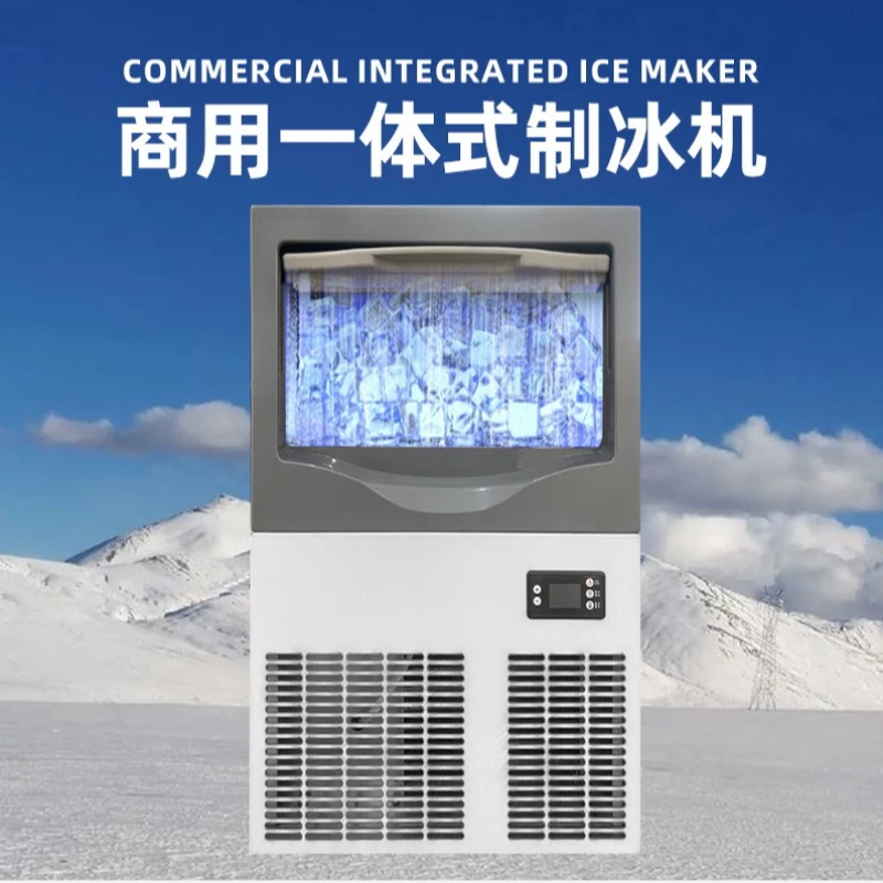 Large-scale Ice Maker Milk Tea Store Fully Automated Cold Ice Maker Drinks Production Commercial Furniture Eismaschine ZYZBJ60