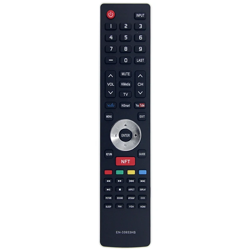 Compatible con Hisense TV 32K366W 40K366W 46K360M L50K610GW 32H5FC 32K20 32K20DW 32K20W Control remoto EN-33933HS repuestos