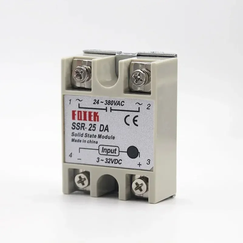 Solid State Relay SSR-10DA SSR-25DA SSR-40DA 10A 25A 40A Actually 3-32V DC To 24-380V AC SSR 10DA 25DA 40DA