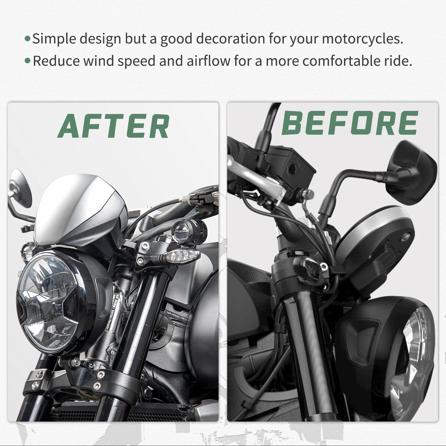 Motorcycle  Windscreen Fly Screen Headlight Windsield Wind Air Flow Deflector Visor For Triumph Trident 660 2021 2022 2023