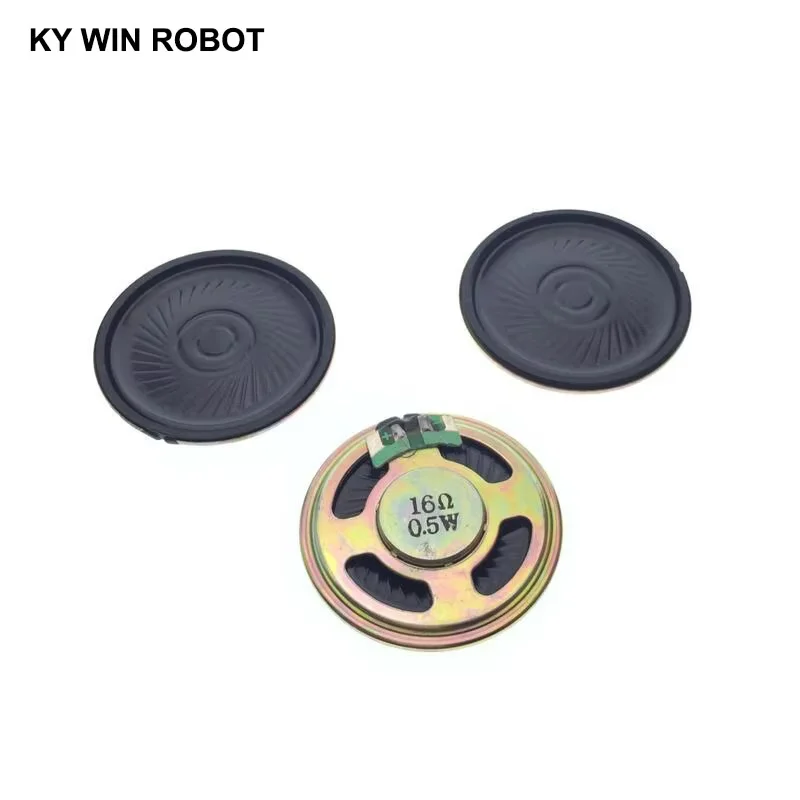 جديد رقيقة جدا مكبر صوت صغير 16 أوم 0.5 واط 0.5 واط 16R المتكلم قطر 40 مللي متر 4 سنتيمتر سمك 5 مللي متر 2 قطعة/الوحدة #1
