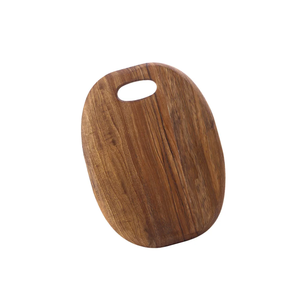 

Zebra Wood Cutting Board Thickened Kitchen Chopping Mat Hangable Breadboard Safe Easy Clean Fruit Meat Vegetable Fish