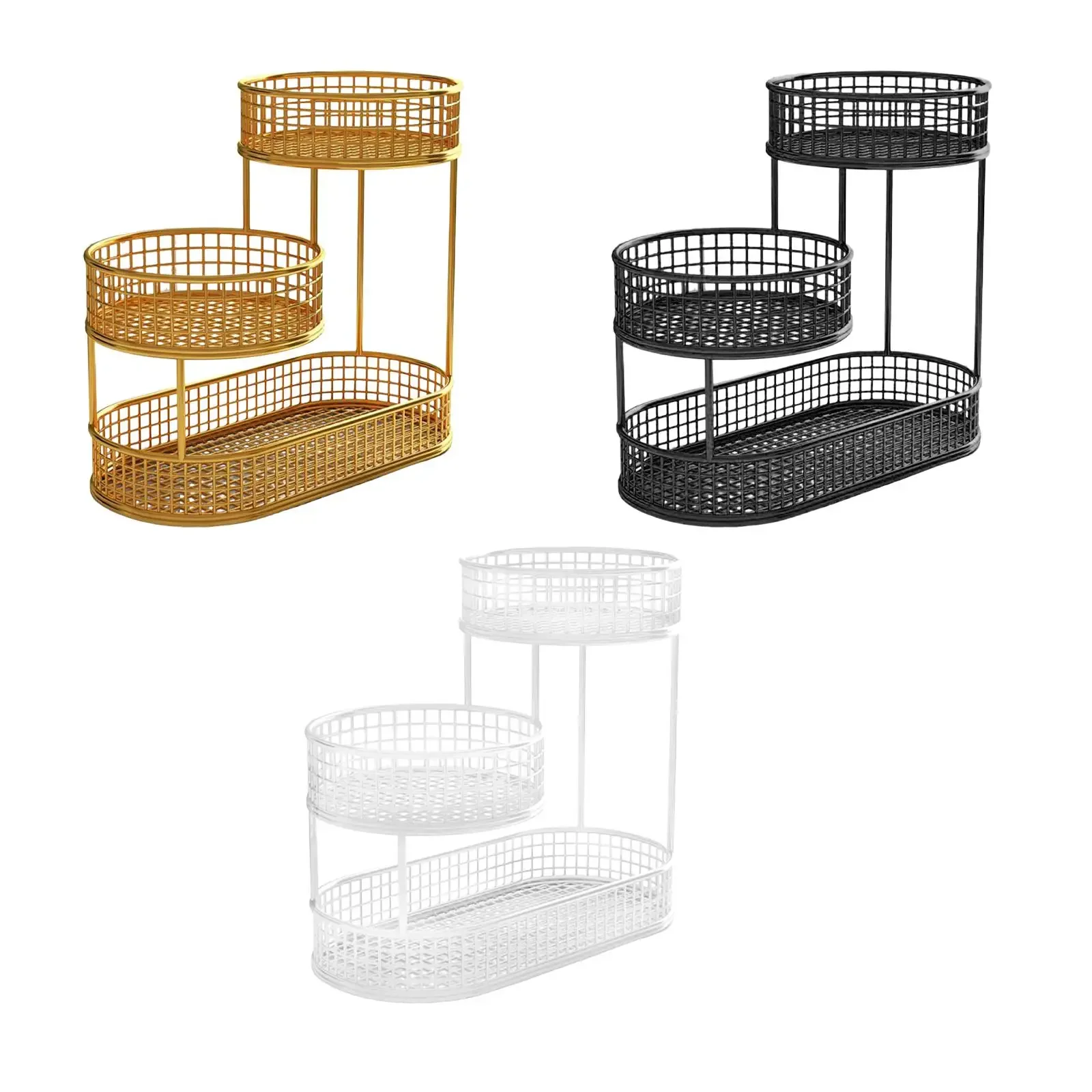 

Fruit basket bowl container, forged iron fruit stand, vegetable storage rack