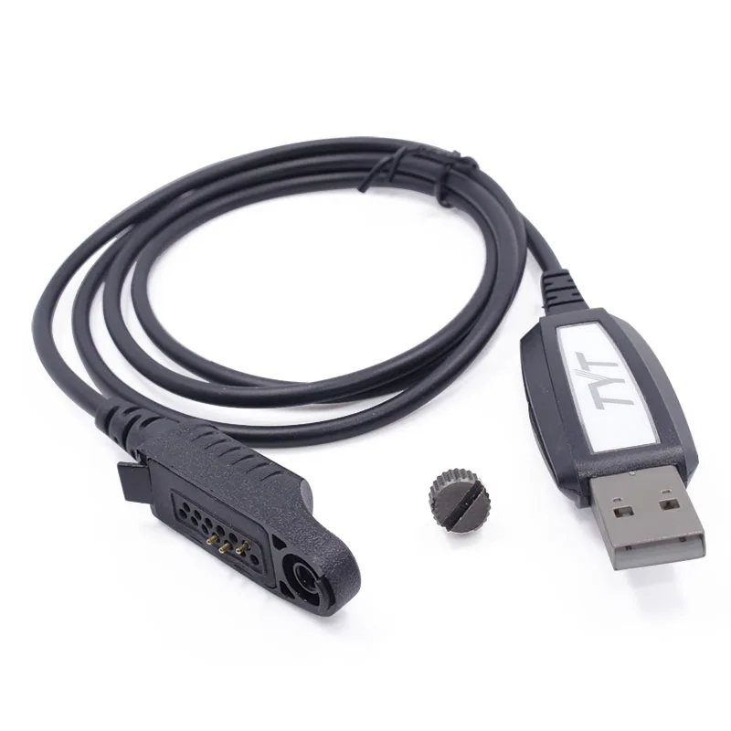 

TYT Original USB Programming Cable 3 Pin with CD Driver for TYT Walkie Talkie MD-2017 DMR Digital Portable Two-way Radio