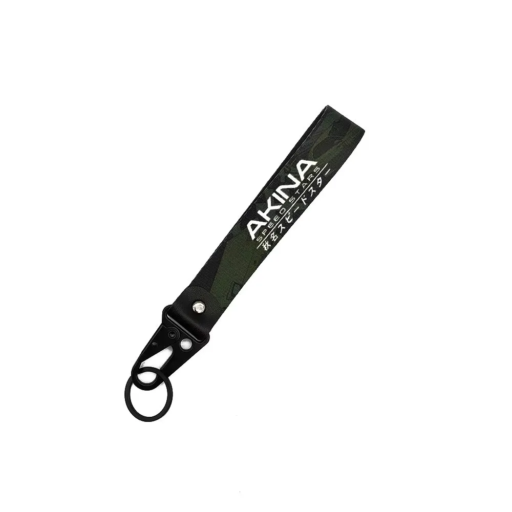 Initial D Auto Schlüsselanhänger Nylon JDM Stil Geschenk Lanyard Schlüsselanhänger Autoschlüssel Stahlfeder Clip Schlüsselanhänger Schlüsselanhänger