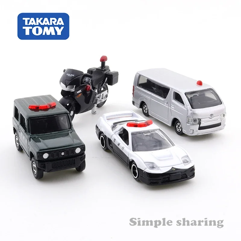 Takara Tomy Tomica Politie Voertuig Collection 4 Set (NSX-R, Jimny, Hiace, Honda Vfr) kinderen Speelgoed Motor Voertuig Diecast Metaal Model