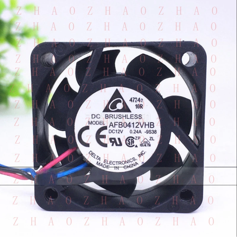 L+ for Delta AFB0412VHB DC12V 0.24A 3-Wire Cooling Fan 4015 4cm