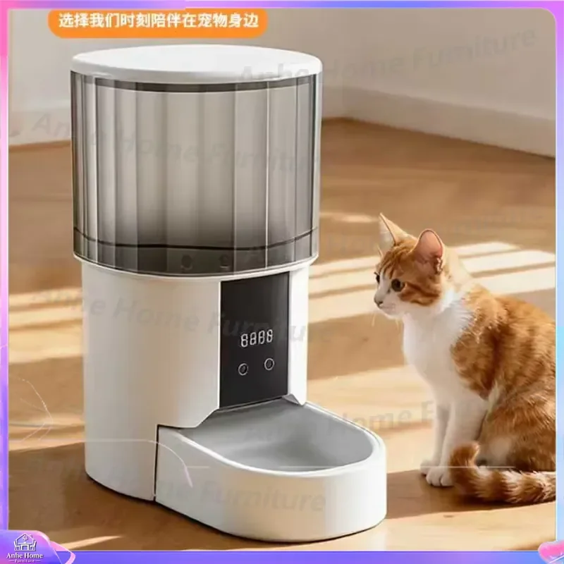 Automatic Smart Pet Feeder WiFi App Control Programmable Food Dispenser with Removable Container for Cats Dogs Puppy Kitten