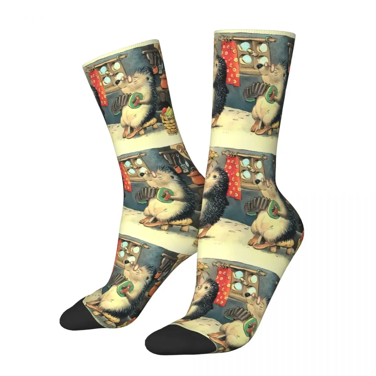 Hedgehog Sock Printed Man Polyester