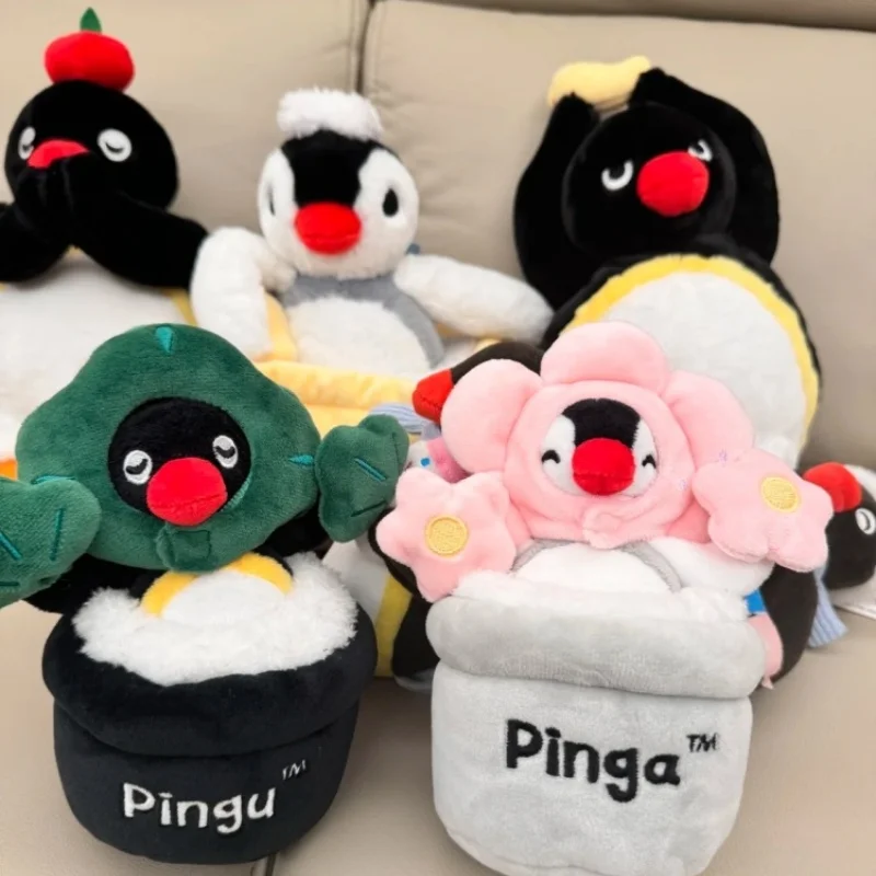 ピングー リラックス ブルーミングシリーズ ピンガ ぬいぐるみ かわいい 癒し ぬいぐるみ ツリー フラワー ホームデスクデコレーション コレクタブルフィギュア キュート キッズギフト