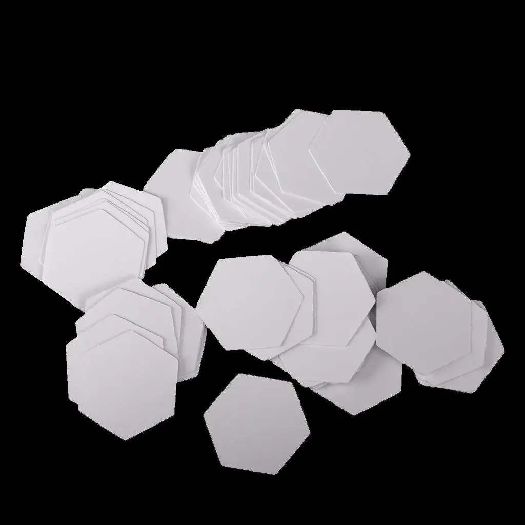 Quilting Patchwork Paper Piecing Templates Hexagon 22mm Sewing Kit for Crafts Materials and Embroidery