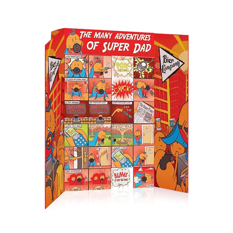 2025Manufacturing Custom Beer Advent Calendar Box 24 Day Wholesale Paper Cardboard Beer Box Packaging - Image 5