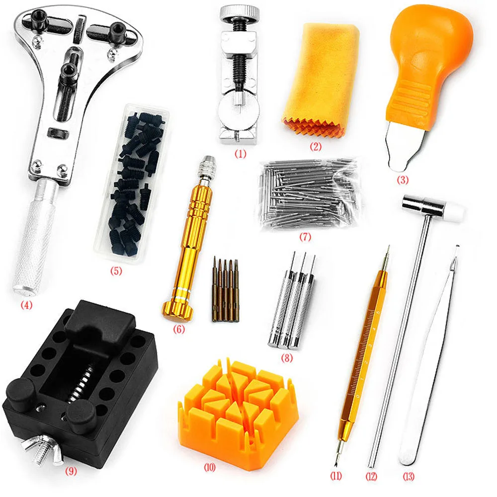 Professional Watch Tool Set 149PCS/SET Durable Upgraded Watchmaker Tool Watch Battery Replacement Tool Watchband Link Remover