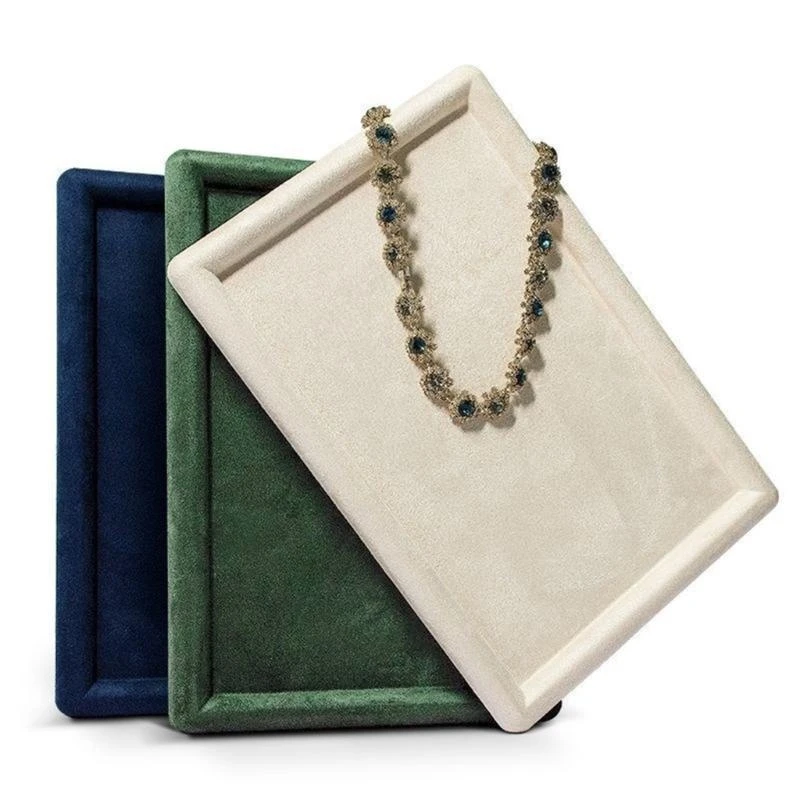 

Стильный органайзер для ювелирных изделий, мягкий внутренний поднос для ожерелья, колец, браслетов, серег, органайзер для