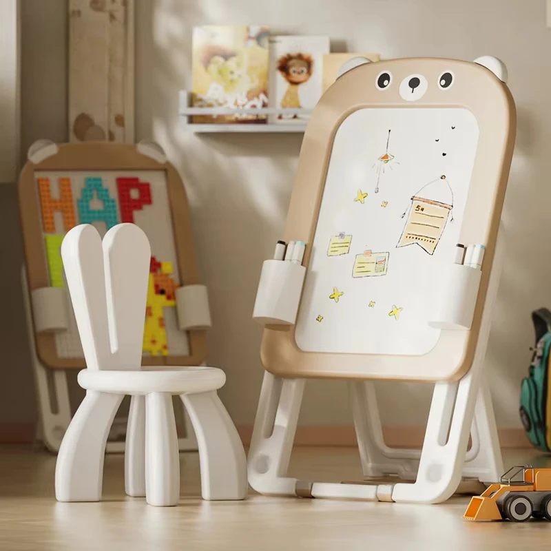 Mini soporte de tablero magnético, juguetes de pintura, Graffiti, libro de toallitas secas, caballete para niños