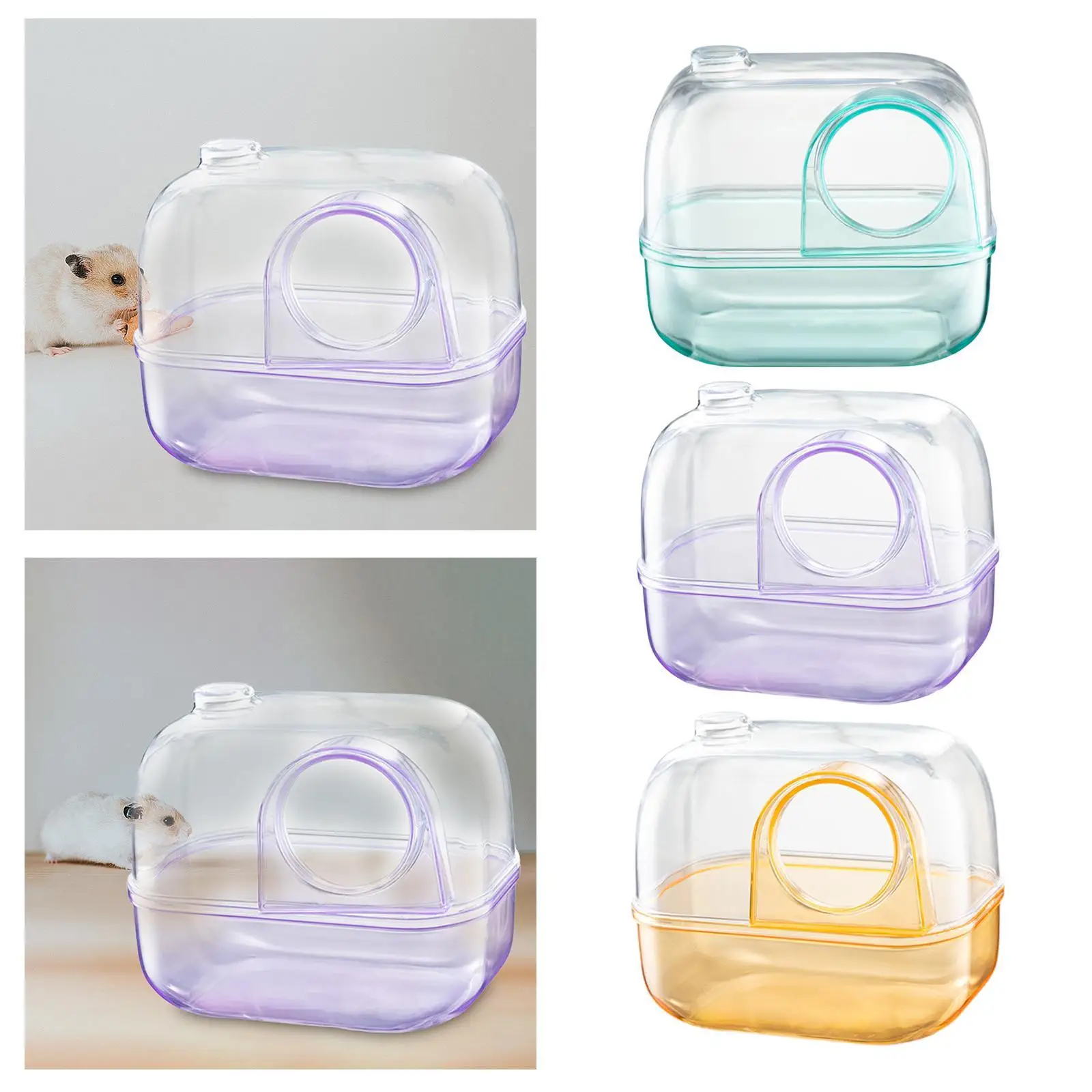 Hamster Sand Bath Toilet External Accessories for Hamsters Hamster Sand Bath Container Squirrels Mice Small Animals Ferret