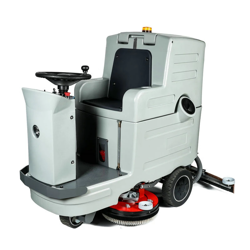 Cordless Rechargeable Ride-on Commercial Floor Scrubber Industrial Floor Washing Machine for Large Area Customized