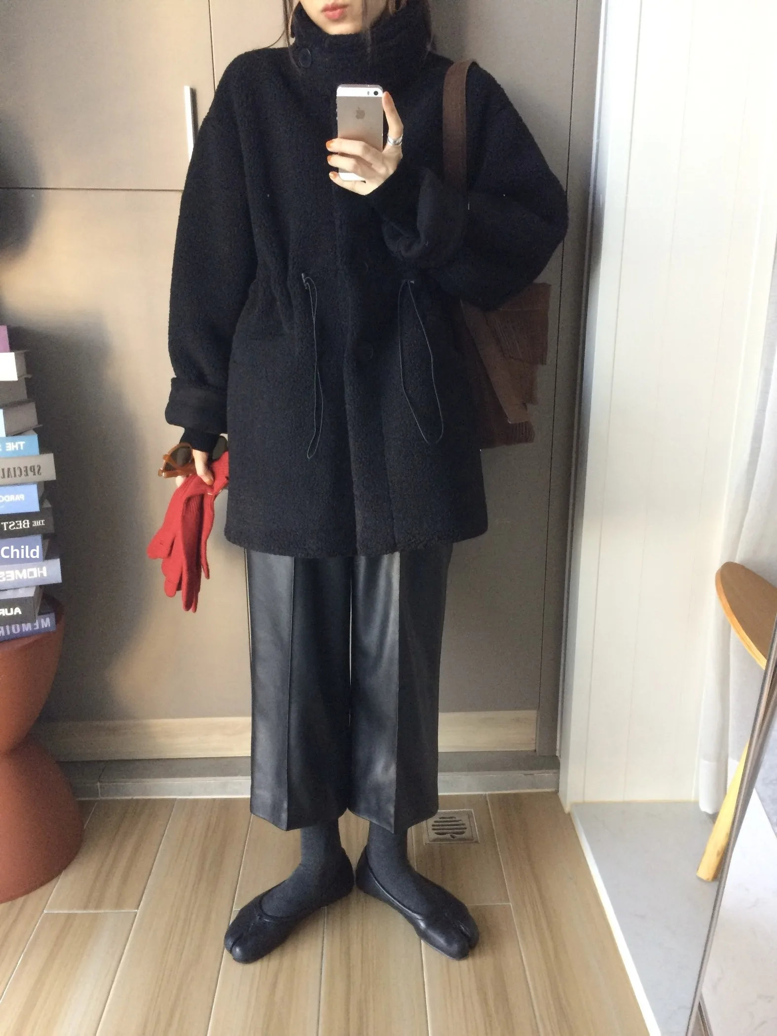 

Женское пальто Miss White Belladonna в корейском стиле с высоким воротником, из овечьей шерсти, с декоративной молнией, теплое, для повседневной носки