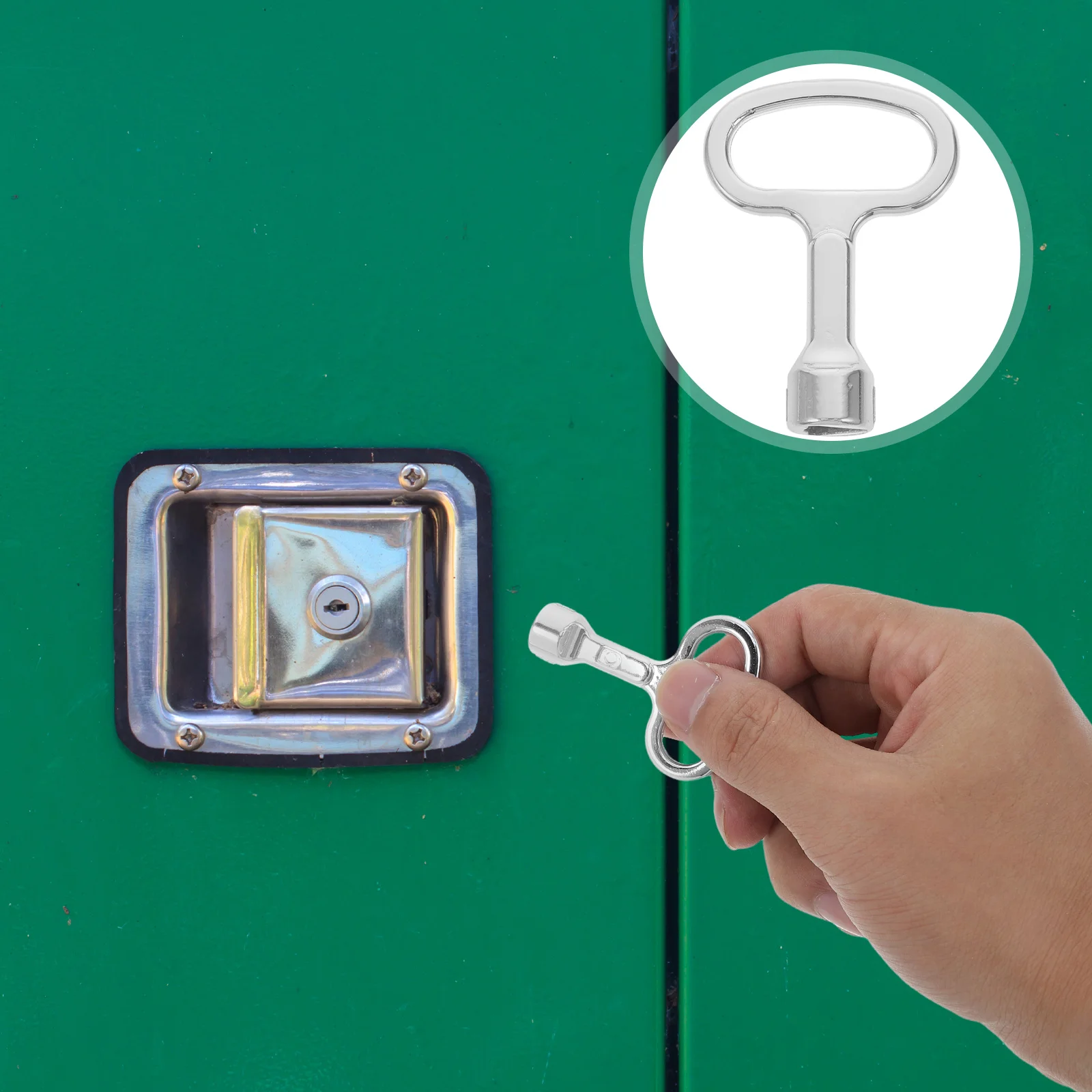 

5pcs Elevator Lock Metal Triangular Wrench Electrical Cabinet Radiator Valve Utility Key Strong Torque Security Tool Elevator