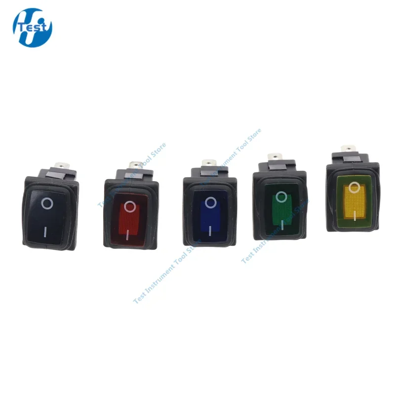 1PCS KCD1 Waterproof Switch 10A / 250V IP67 3PIN 12V / 220V LED Button Switch Rocker Boat Type Switch ON-OFF ON-ON