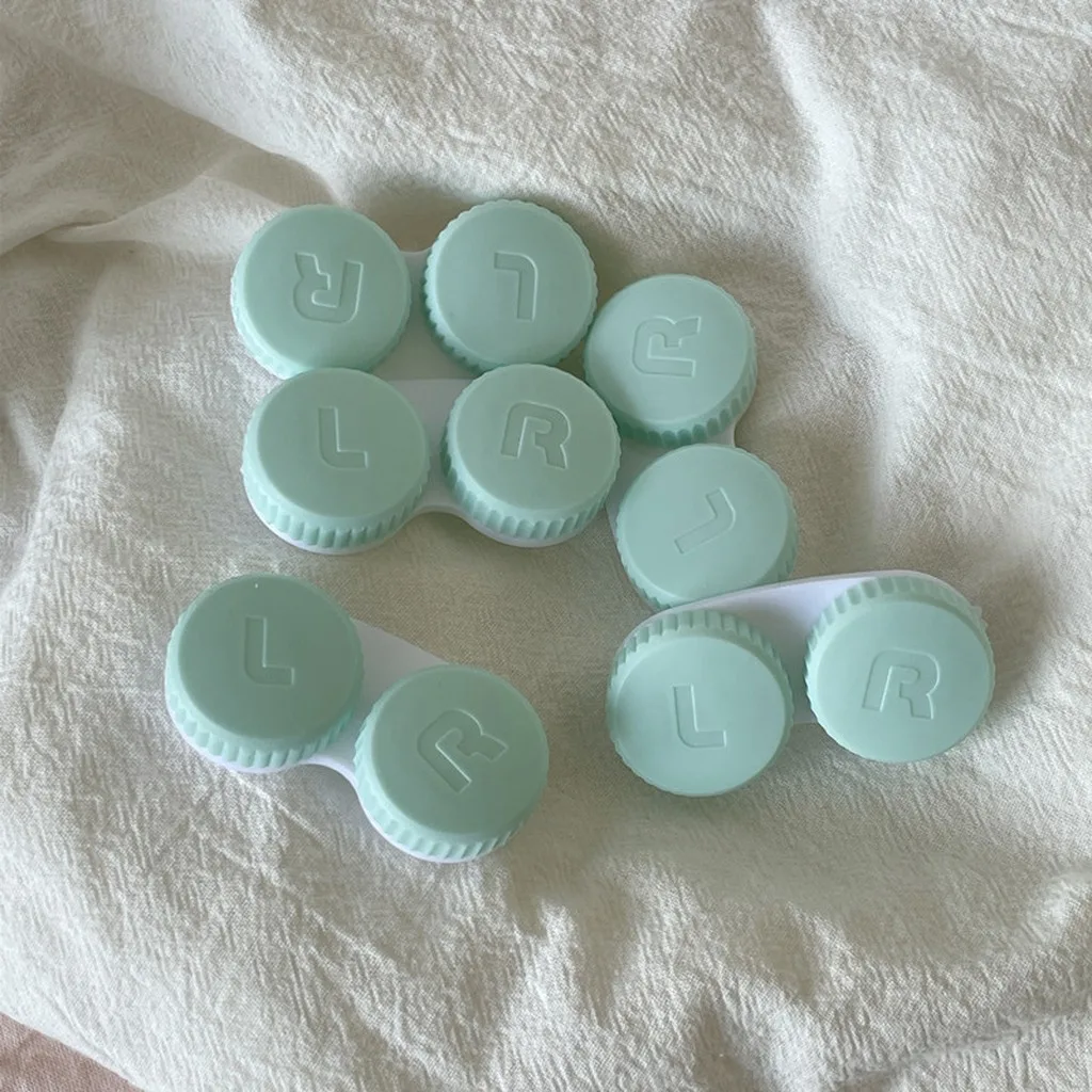 1Pcs Contact Lens Case Storage Box Travel Holder Container Soaking Contact Lens Box Mini Contact Lenses Case Accessories - Detail 1