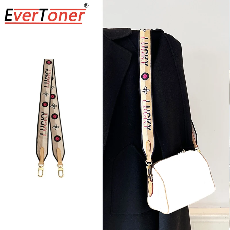 EverToner Adjustable Women Canvas Straps For Crossbody Messenger Shoulder Bag Accessories For Speedy 20 Bag Strap