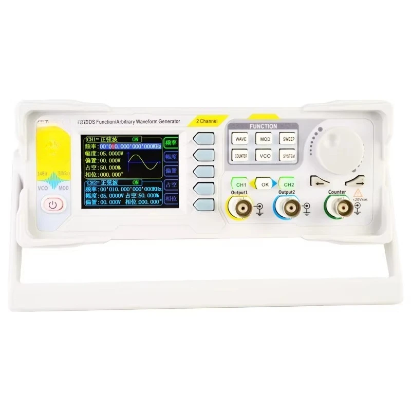 Dual channel arbitrary waveform pulse function signal generator high quality