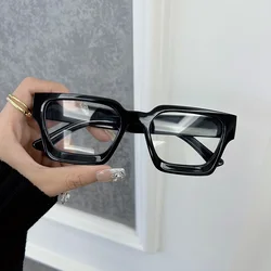 Casual Square Glasses Women Men Designer Elegant Eyeglasses Frame Male Clear Lens Unisex Plain Transparent Lens Gafas