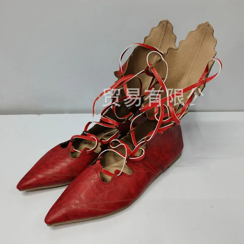 Bottes de chevalier gothiques rétro médiévales pour femmes, chaussures à lacets de feuilles de sorcière, costume de cosplay vintage, palais de princesse, fête de carnaval