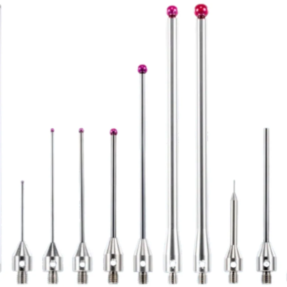 Three dimensional probe, three coordinate measuring ruby probe, CNC machine tool specific measuring needle thread M4