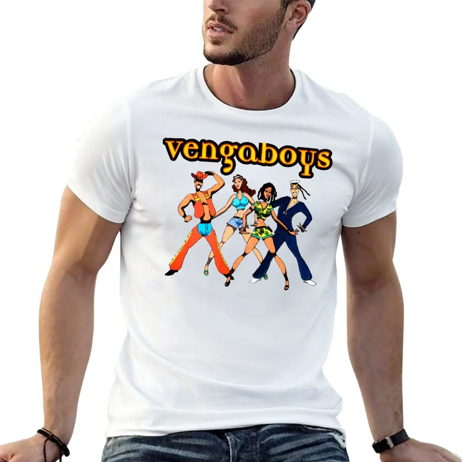 Camiseta de fanáticos de Vengaboys, camiseta de anime, camiseta gráfica para hombre, camisetas de marca de lujo de alta calidad