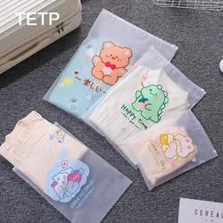 TETP 30Pcs Zipper Bag With Pattern Print Home Travel Clothes Makeup Shoes Blanket Packaging Storage Dustproof For Small Business