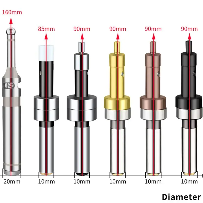 SENO Photoelectric Edge Finder Centering Rod Machining Center Ceramic Electronic LED Buzzer Milling CNC Machine Tool Accessories