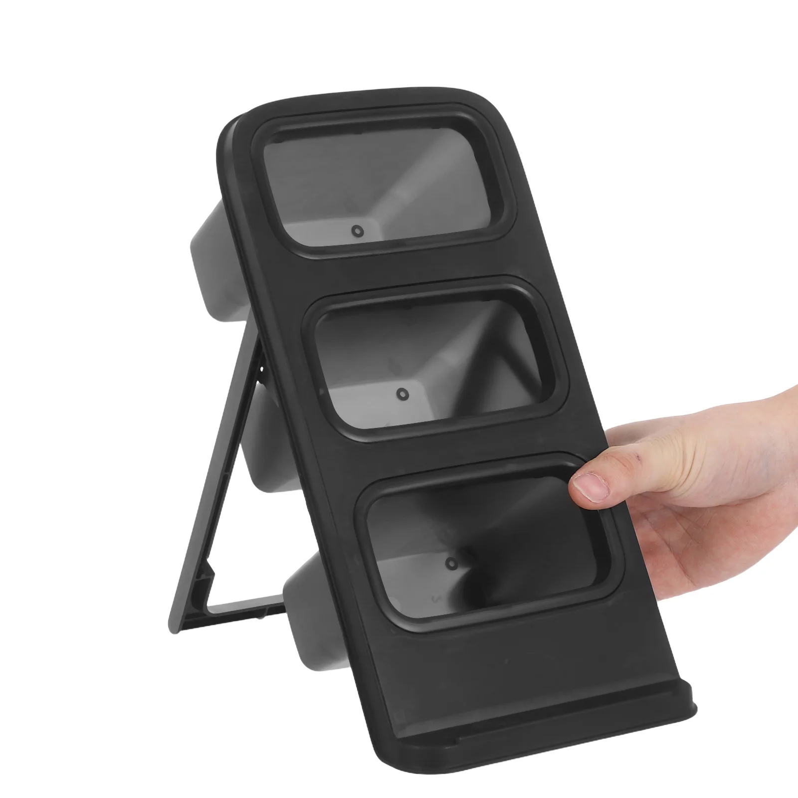 

2Pcs Desk Organizer Paint Brush Holder - Minimalist Compartment Organizer for Makeup Brushes Pencil Lipstick Holder Desktop