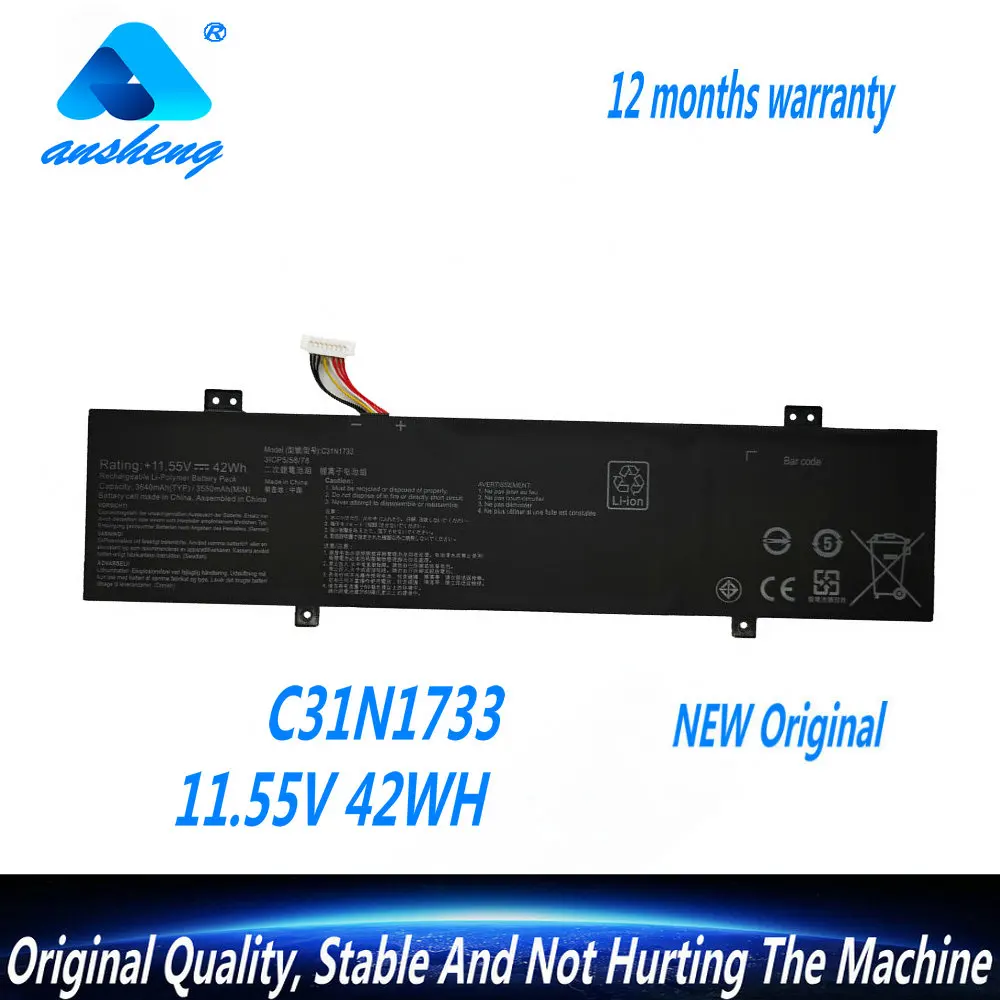 NEW C31N1733 Battery For Asus VivoBook TP412FA TP412UA Series TP412UA-EC098T TP412UA-EC060T TP412UA-EC123T TP412UA-EC114T