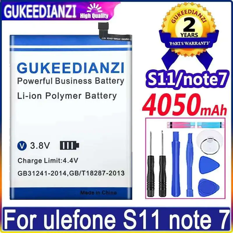 

For Ulefone S11 Note 7 High Compatibility 4050Mah Durable Mobile Phone Battery Note7