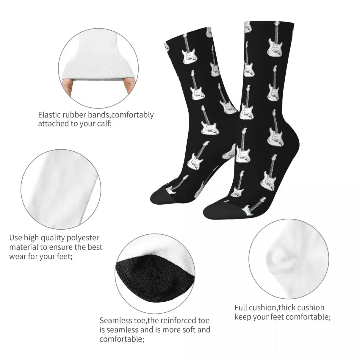 JEDesign-Chaussettes Harajuku super douces, toutes saisons, longues, accessoires pour cadeaux unisexes