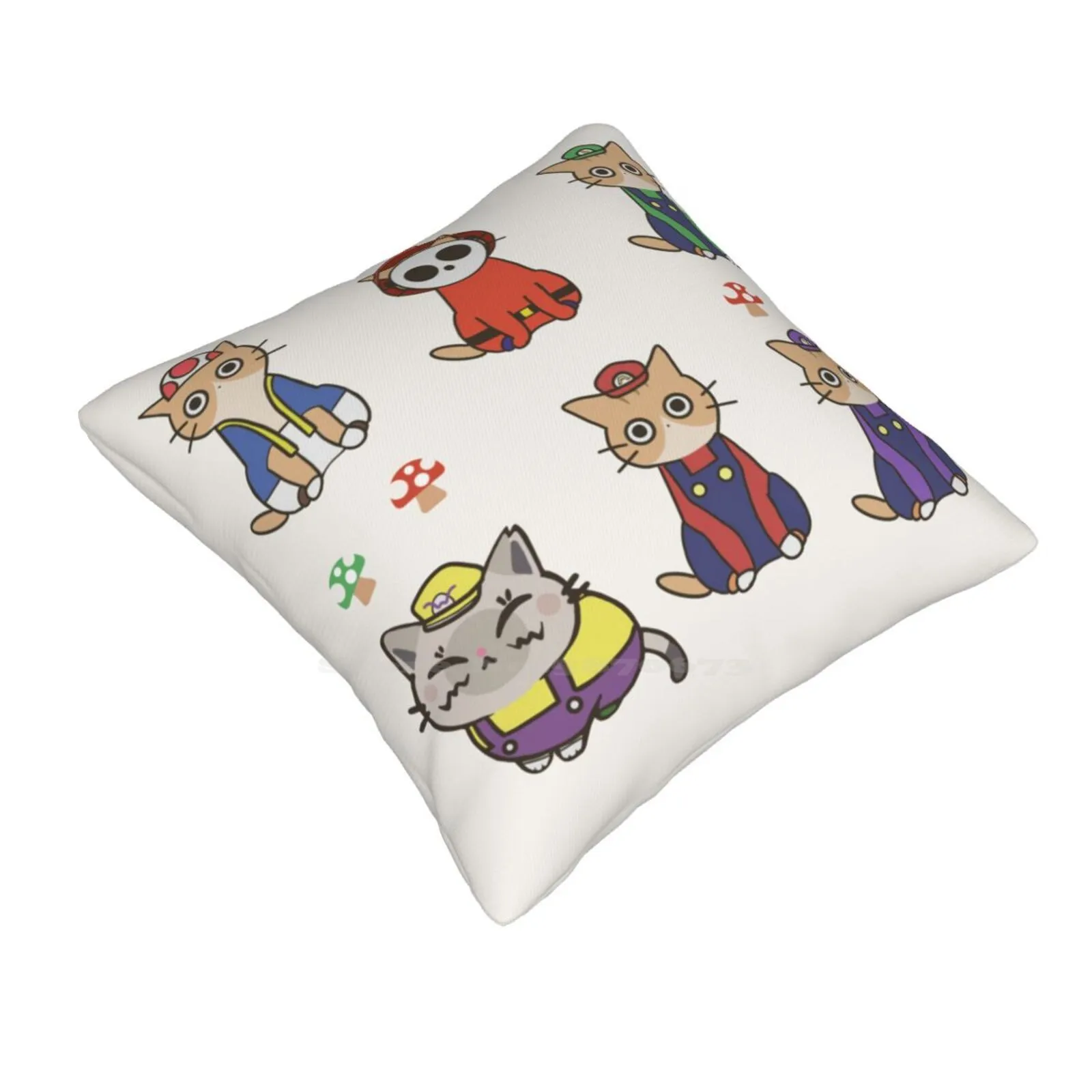 Characters Pillow Cover Hug Pillowcase Wii U 64 Game Cube Smash Character Yoshi