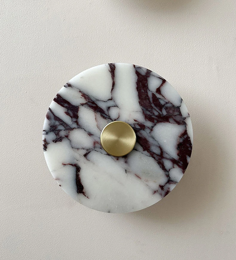 Art Wall Light Stone Gold Metal