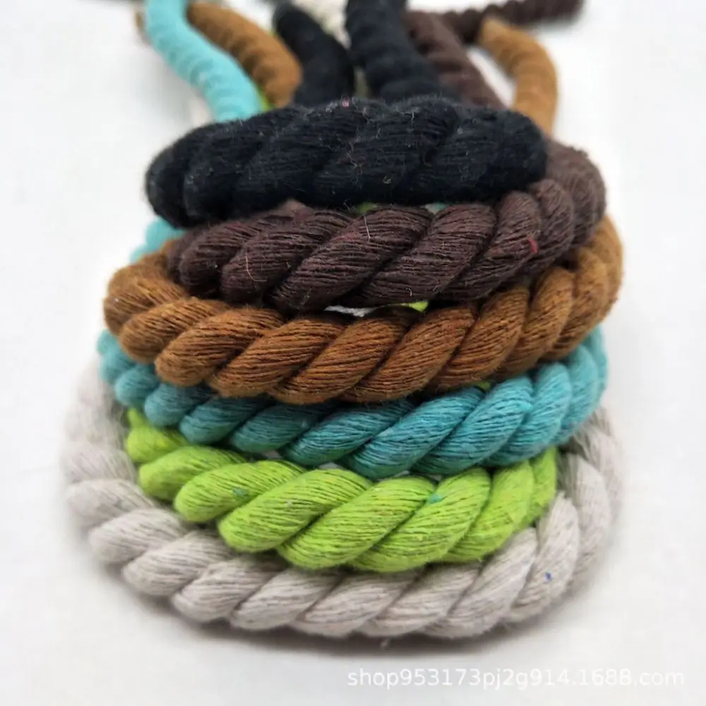Cotton Rope Braided Cord Colorful Twisted String For Aquarium Decoration Home Textile DIY Handicraft Gift Wrapping Crafting