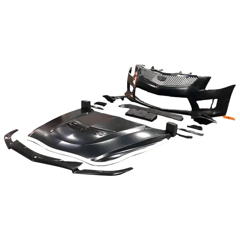 

Car Parts Front Bumper Engine Hood Car Bonnet ATS III Body Kit With Hood ATS-V Bumper For Cadillac