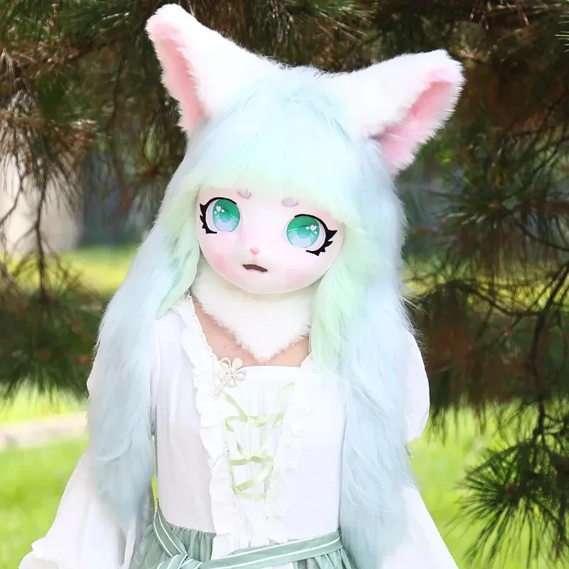 Fursuit Headset Furry Head Base Comiket Furry Kig Kigurumi Cosplay Mask