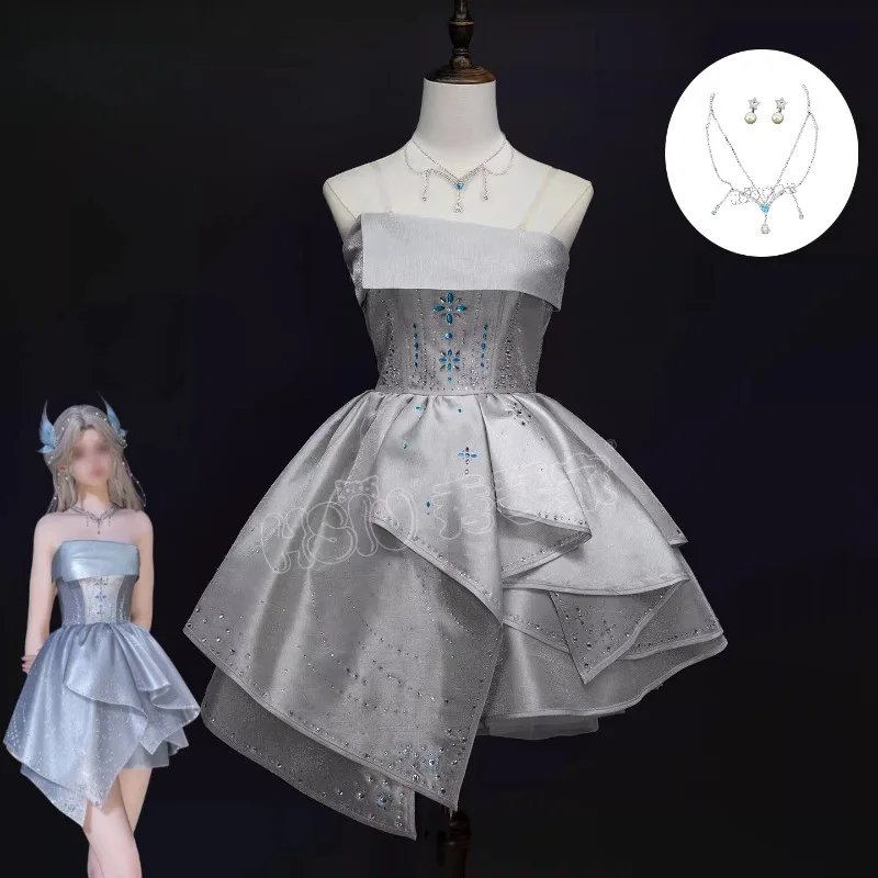 

Love and Deepspace Player Hunter Cosplay Costume Elegant Dress Uniform Suit for Women Halloween Anime Party Roleplay Outfit