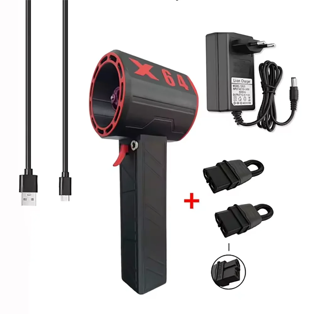 1000W X64 Violent Blower Handheld Turbo Jet Fan 64mm Brushless Powerful 1400G Thrust Highpower Duct Fan Turbo Fan Car Air Blower