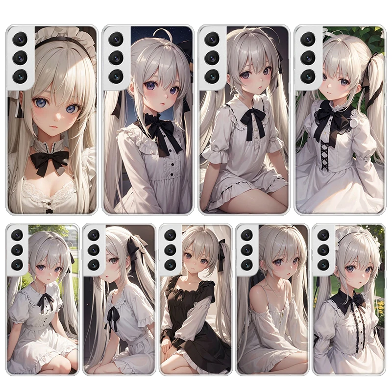 Yosuga No Sora Silicon Phone Case For Samsung Galaxy S23 S24 S25 Ultra S21 Plus S20 Fe S22 S10 + Edge Cover Funda Galaxy S23 S24