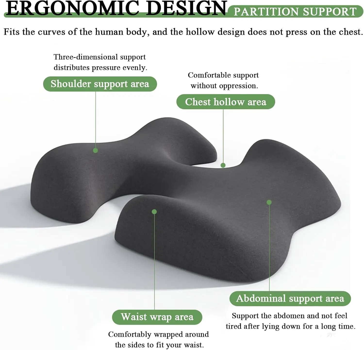Massage Face Chest Pillow Cushion Dedicated Breast, Detachable Washable Breast Pillow for Massage, Massage Bolster Face Down