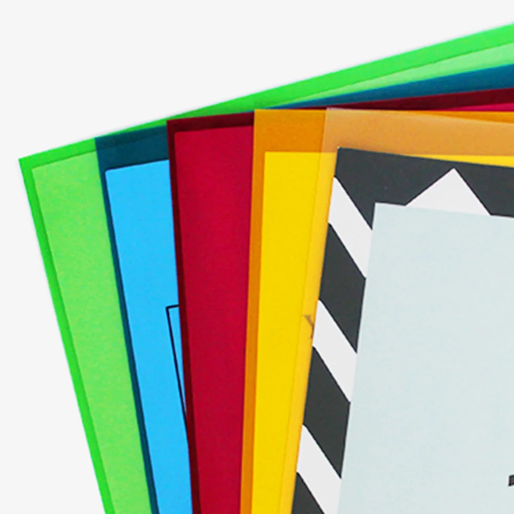 

20Pcs A4 Transparent Folder L Shape Design Plastic Document Organizer for Office Home School Use L File Folder