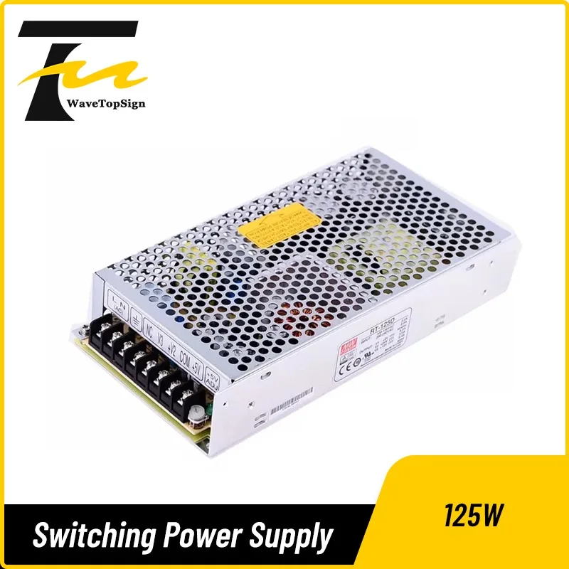 wavetopsign Switching Power Supply Triple Outputs Rt-125d 5v 8a 24v 3a 12v 2a